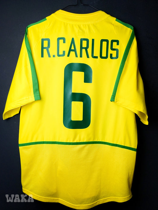 Brésil 2002 - Roberto Carlos - Home shirt - S