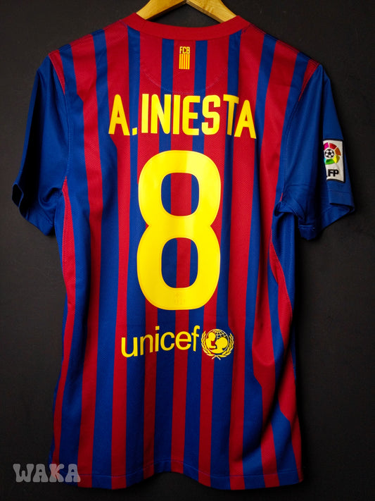 FC Barcelone 2011/2012 - Iniesta - Home shirt - S