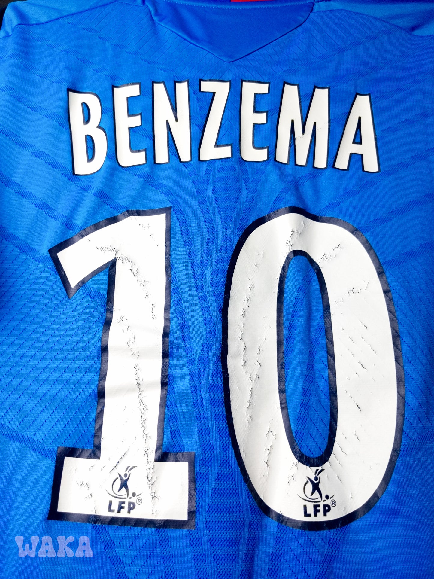 OL Olympique Lyonnais 2008/2009 - Benzema - Away shirt - S *OG Nameset*