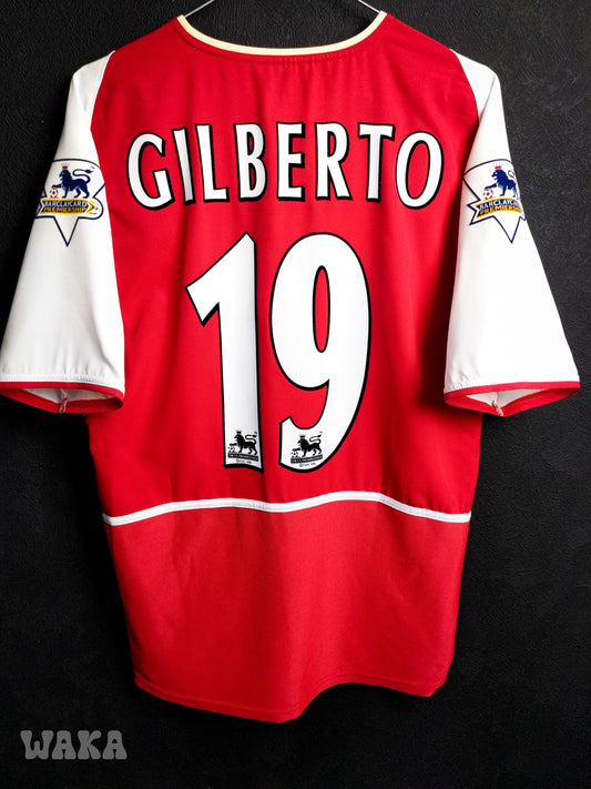 Arsenal 2002/2003/2004 - Gilberto Silva - Home Shirt - S