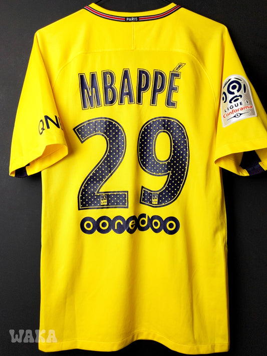 PSG Paris Saint-Germain 2017/2018 - Mbappé - Away shirt - S