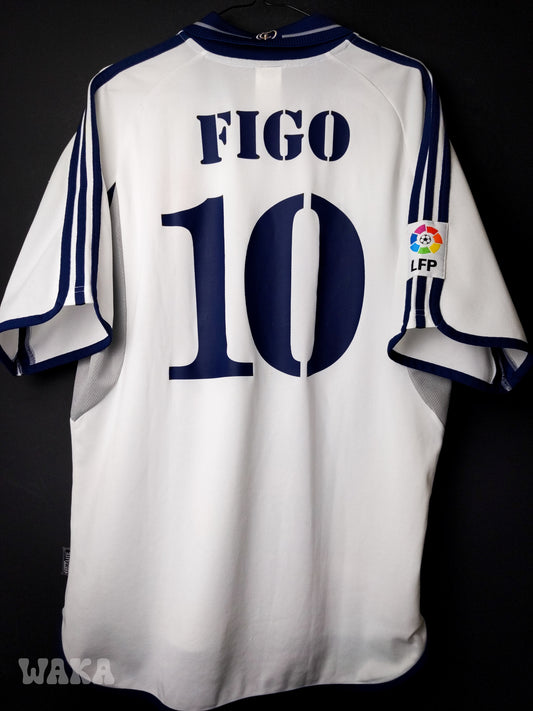 Real Madrid 2000/2001 - Figo - Home Shirt - M