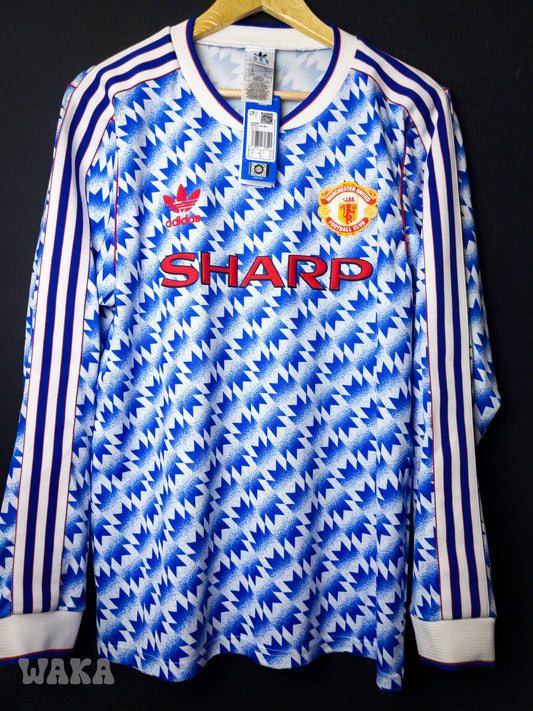 Manchester United 1990/1992 - Away Shirt - M [Long Sleeves] *BNWT* (Reissue)