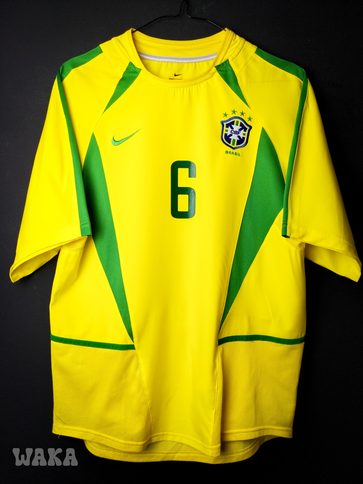 Brésil 2002 - Roberto Carlos - Home shirt - S